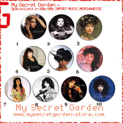 Kate Bush - Portrait Pinback Button Badge Set 2a or 2b ( or Hair Ties / 4.4 cm Badge / Magnet / Keychain Set )